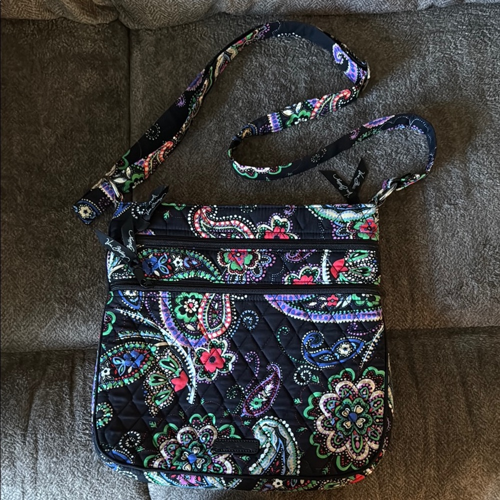 Vera Bradley Black Quilted Crossbody Bag